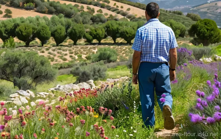 농촌관광지도사 직업 전망 - **Prompt**: A vibrant and authentic scene in a picturesque rural Spanish village, such as one in the...